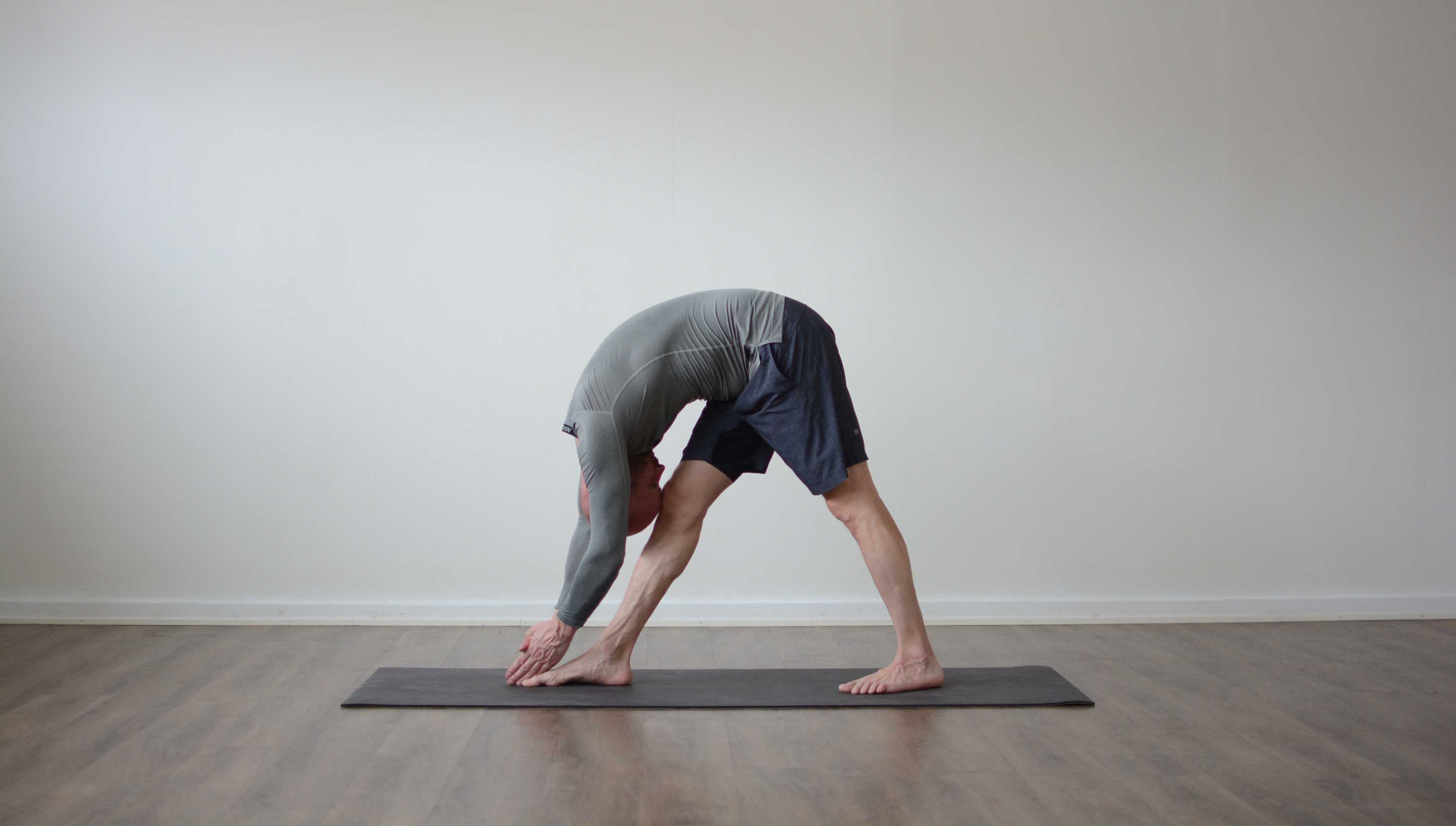 Standing Separate-Leg Head-to-Knee Pose - Instructions
