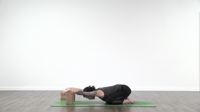 screenshot from online yoga class with lauren matters at Yogateket yoga studio in Uppsala sweden