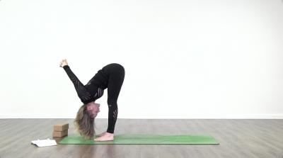 screenshot from online yoga class  at Yogateket yoga studio in Uppsala sweden
